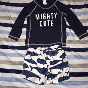 Mighty cute carters long sleeve shirt beach shorts